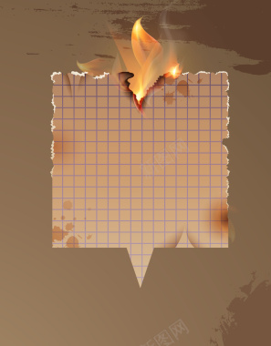 燃烧的折纸对话框文本矢量背景背景