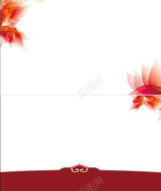 中国风典雅花朵海报背景模板背景