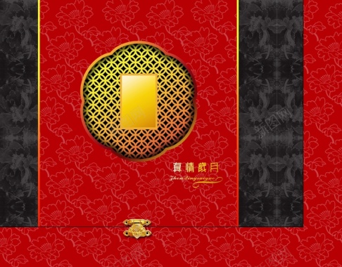 中国风礼盒包装背景背景