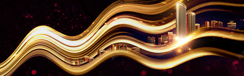 商务黑色科技高端banner图psd设计背景_88icon https://88icon.com 会议 光束 大气 时尚商务 海报banner 理财 科技背景 科技金融 背景 金粉 金融 黑金