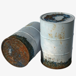 圆柱桶白色大桶圆柱形机油桶高清图片