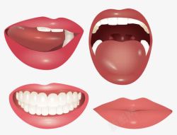 洁白的牙齿素材