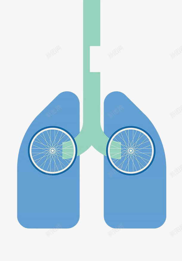 创意海报肺部psd免抠素材_88icon https://88icon.com 创意海报设计 肺部 装饰图案