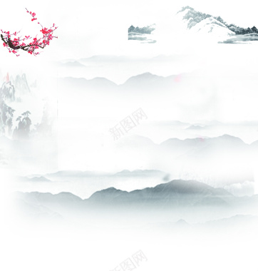 中国风山脉背景图背景