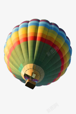 天空中飞翔的彩色热气球素材
