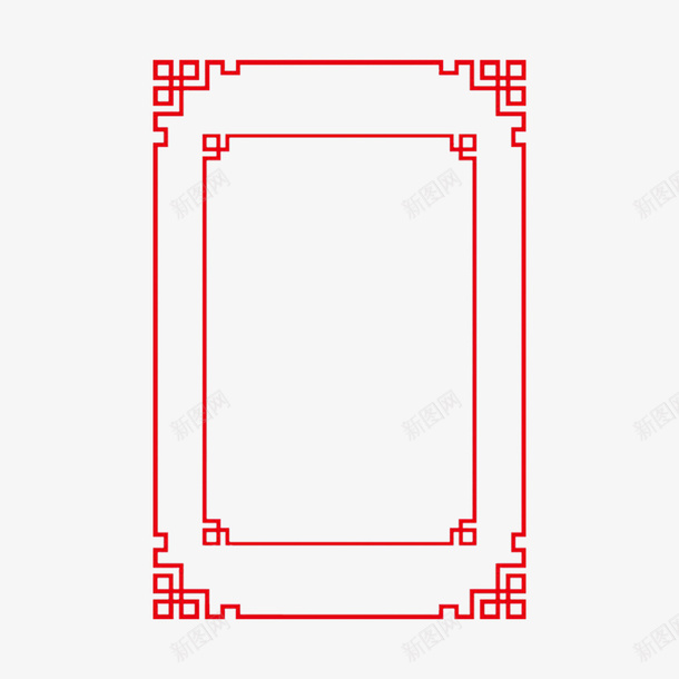 边框线框中式边框装饰元素png免抠素材_88icon https://88icon.com 中式边框 线框 装饰元素 边框