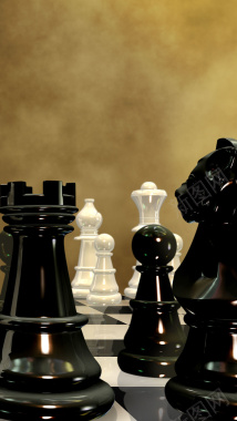 国际象棋企业文化H5背景素材背景