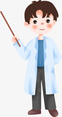 男医生卡通图拿着教书棒的医生高清图片
