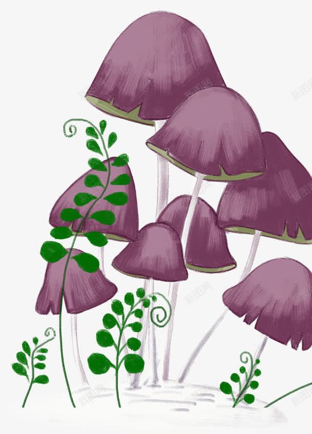 手绘蘑菇装饰图案png免抠素材_88icon https://88icon.com 卡通手绘 实物 小草 菌类 蘑菇 装饰图案