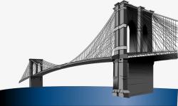 宏伟的跨海大桥素材
