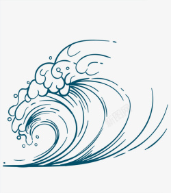 线性波浪波浪水纹高清图片