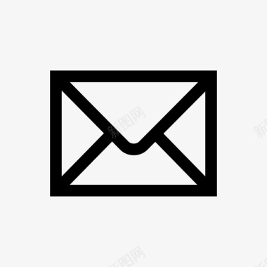 black电子邮件黑色的简单的图标图标