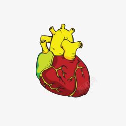 简约卡通心脏血管素材