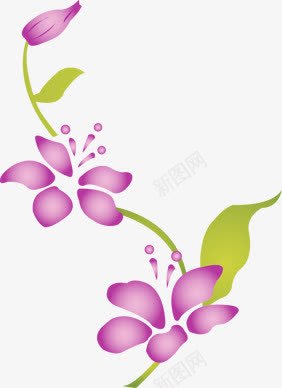 紫色唯美简约抽象花朵png免抠素材_88icon https://88icon.com 抽象 简约 紫色 花朵