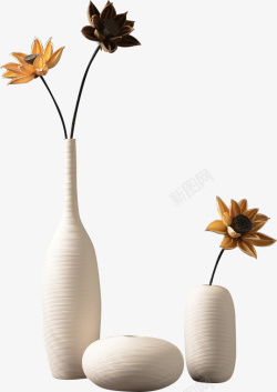 新中式花瓶摆件新中式创意摆件二高清图片