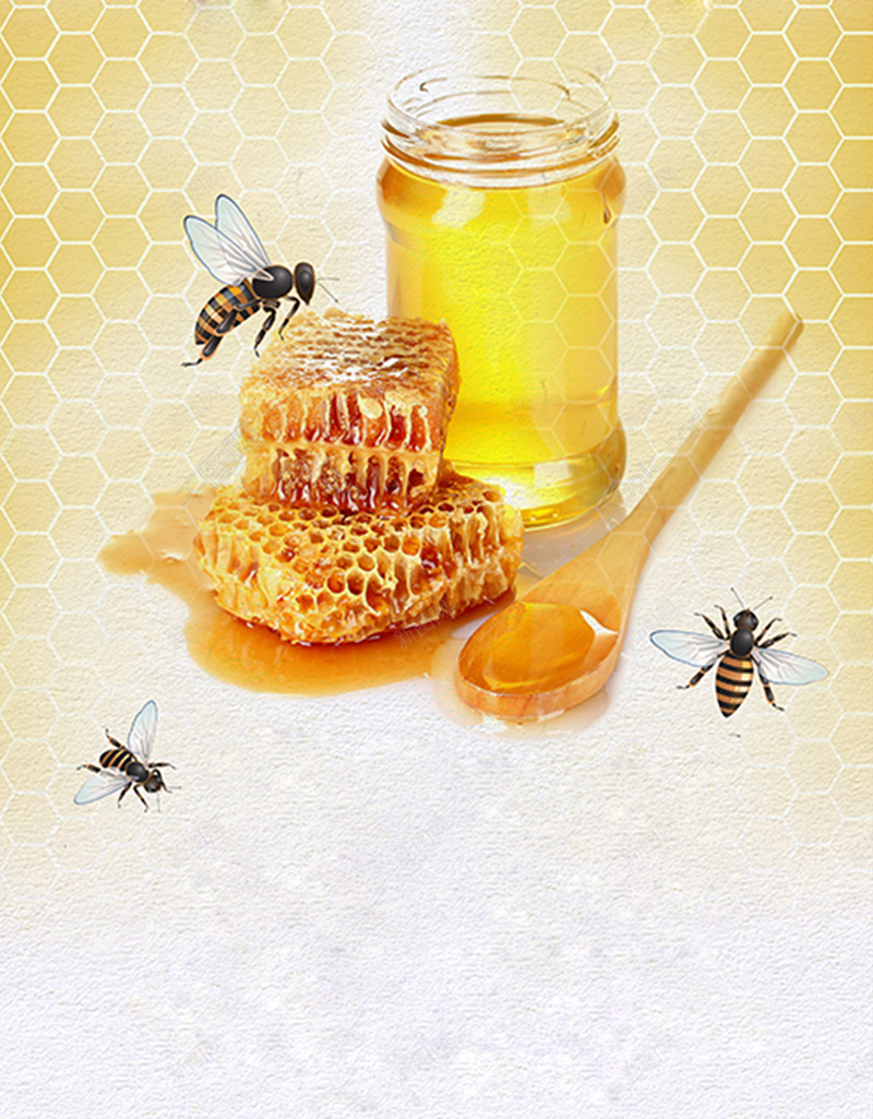 吃货节食品海报设计psd设计背景_88icon https://88icon.com 吃货节 享受 可口 美味 食品 独特 宣传 蜂蜜 甜美