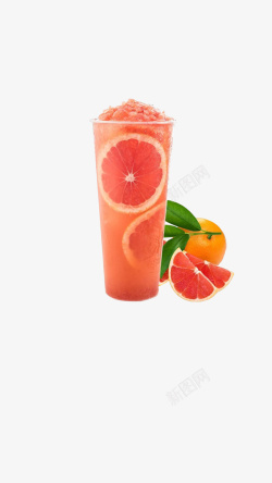 吸血橙汁果汁高清图片