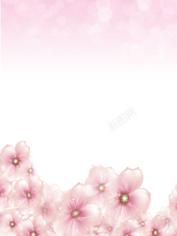 简约幸福粉色清新花瓣背景高清图片