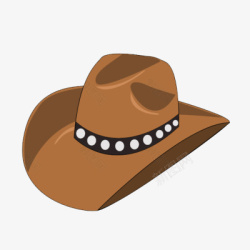 牛仔的帽子棕色卡通帽子高清图片
