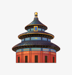 世界遗产北京的著名建筑物天坛高清图片