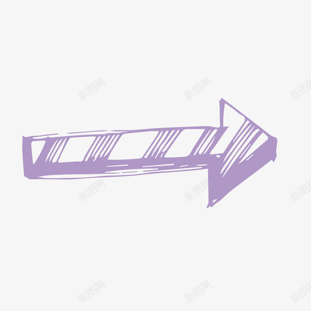 紫色立体手绘箭头箭号矢量图ai免抠素材_88icon https://88icon.com 手绘 立体 箭号 箭头 紫色 矢量图
