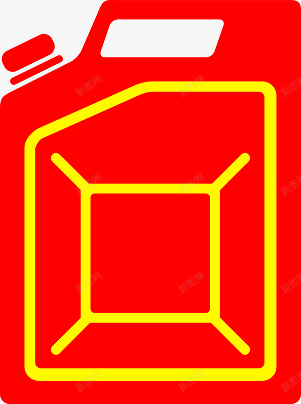 红色容器图标png免抠素材_88icon https://88icon.com 容器 容器图标 机油桶 油桶