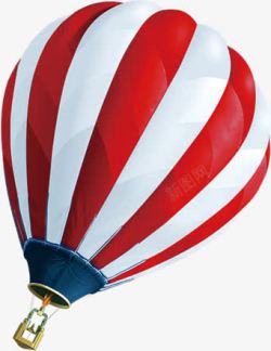 红白色卡通氢气球海报素材