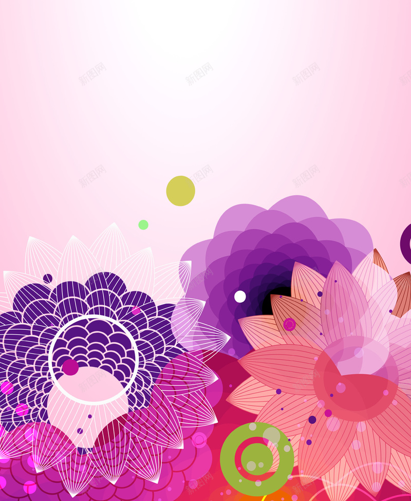 彩色花卉背景psd设计背景_88icon https://88icon.com 彩色 梦幻 浪漫 花 花卉