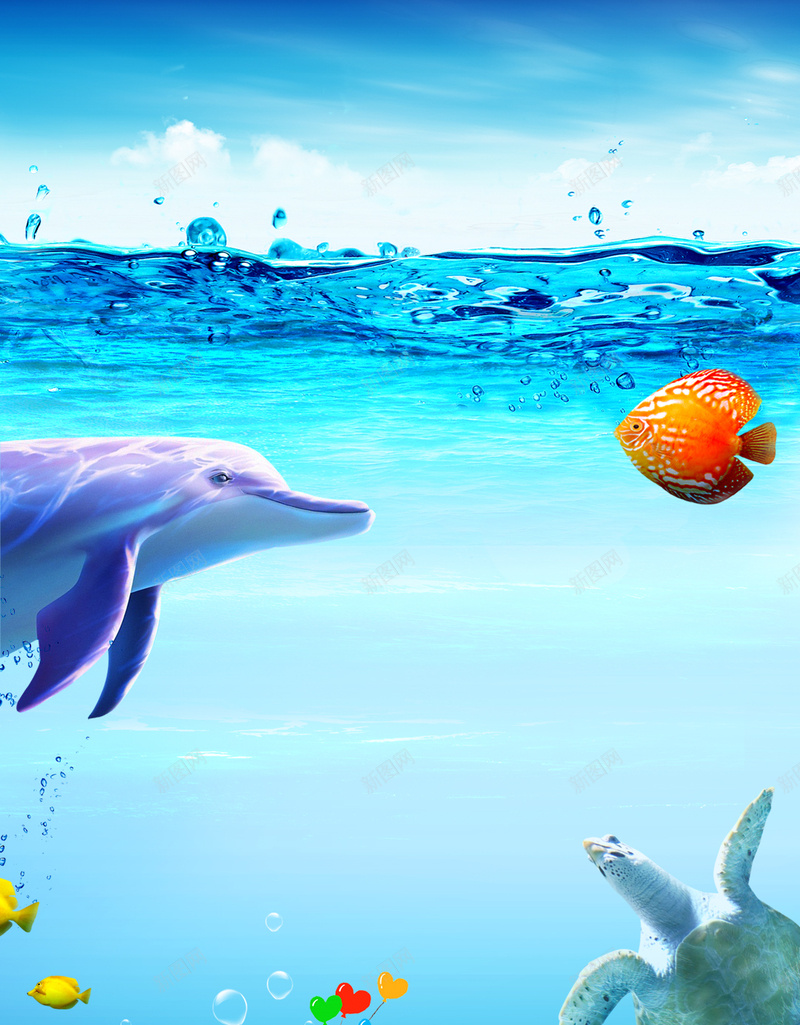 蓝色海底动物世界PS源文件H5背景psd设计背景_88icon https://88icon.com H5背景 PS源文件 动物世界 夏天 大海背景 小清新 海底 海豚 游乐园 素材 蓝色 还是 鲑鱼