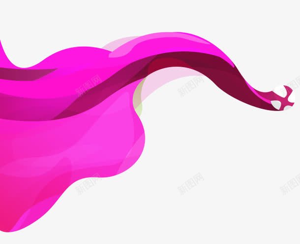 紫色清新绸带装饰图案png免抠素材_88icon https://88icon.com 免抠PNG 清新 紫色 绸带 装饰图案