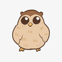 卡通猫头鹰矢量图素材
