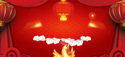 京东年货节年货节中国风红色喜庆电商海报背景高清图片