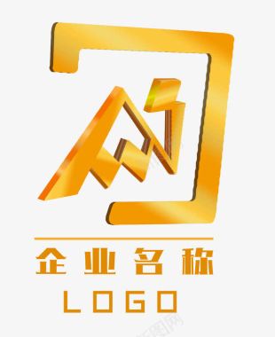 金色授权书企业logo图标图标