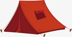 野外露营帐篷矢量图素材