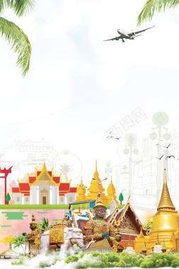 泰国旅游泰国风景背景背景