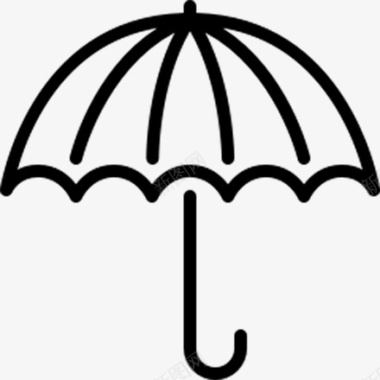 手绘雨伞图标图标