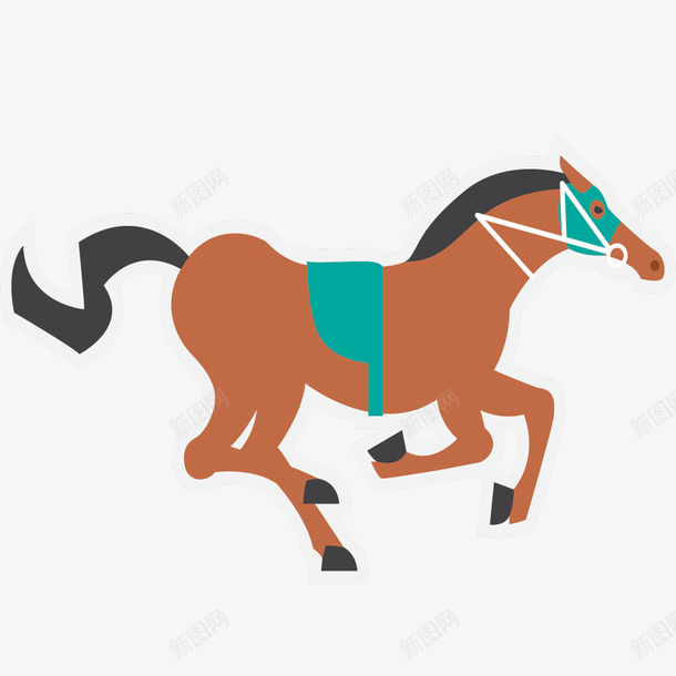奔腾的马矢量图eps免抠素材_88icon https://88icon.com 奔腾 矢量素材 素材 矢量图