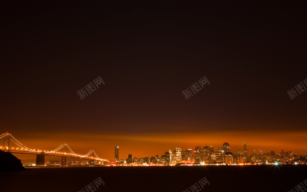 城市夜景绚烂背景