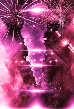紫色梦幻周年庆活动海报背景背景