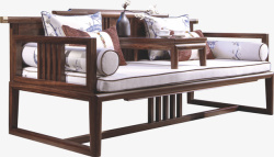 木制沙发靠枕素材