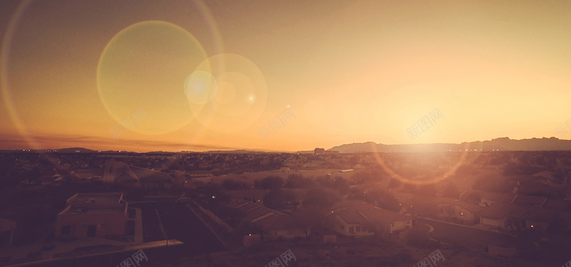 城市的日出日落图片背景