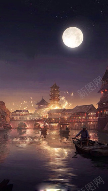 月亮H5背景背景