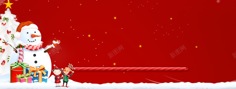 红色圣诞节背景背景