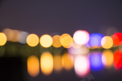城市灯光虚化背景图片镜头虚化的光斑十高清图片