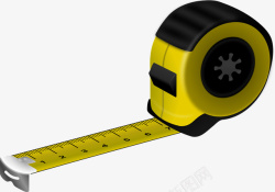 黄色测量卷尺素材