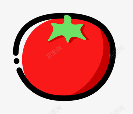 番茄卡通图标图标