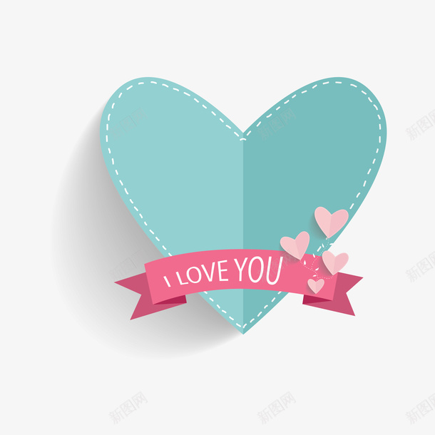 Iloveyou我爱你折纸爱心矢量图ai免抠素材_88icon https://88icon.com I love you 心形 我爱你 折纸爱心 标签 矢量图