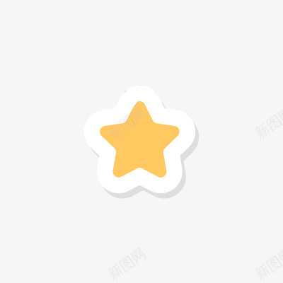 可爱元素卡通星星贴纸png免抠素材_88icon https://88icon.com 卡通 可爱元素 星星 贴纸