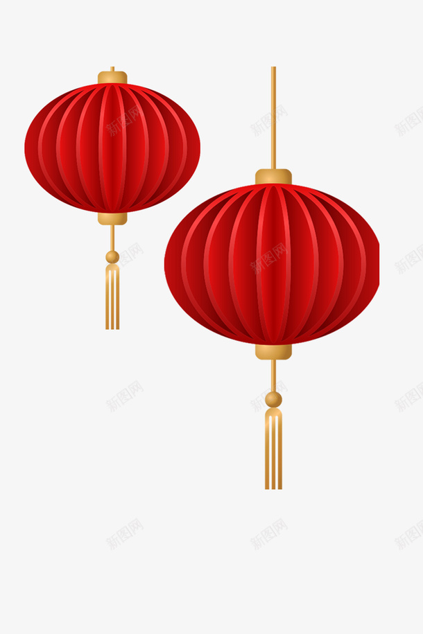 红灯笼png免抠素材_88icon https://88icon.com 灯笼 素材 红