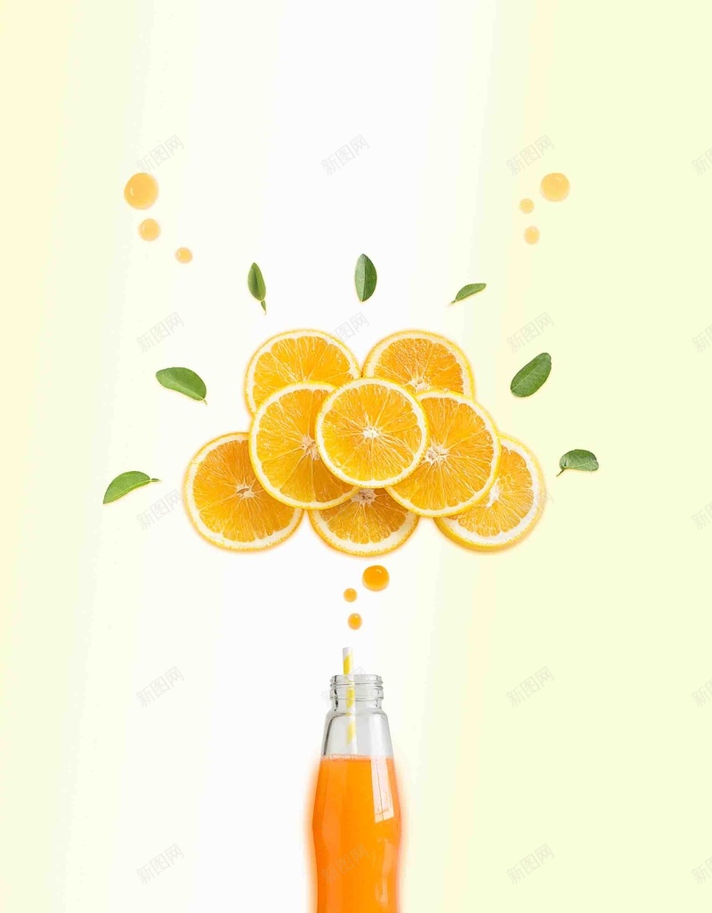 橙汁小清新创意海报背景模板psd设计背景_88icon https://88icon.com 冷饮 创意 宣传 小清新 新品上市 橙汁 活动 海报 背景模板 饮品店